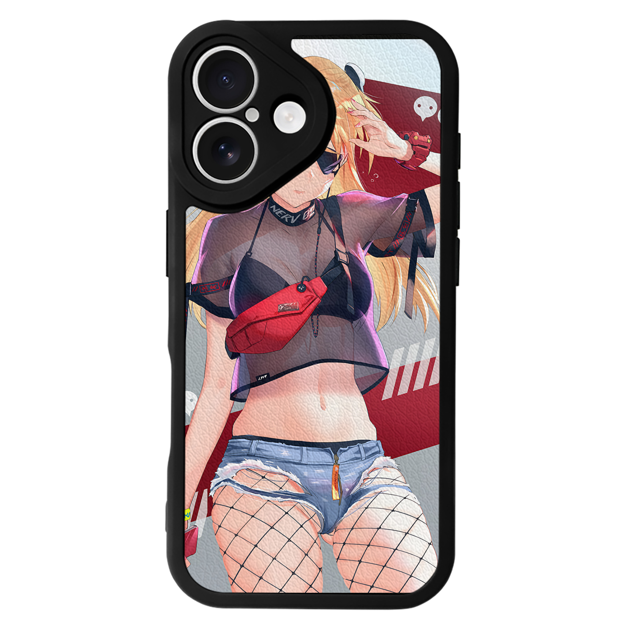 （画像用） EVA 新世紀エヴァンゲリオン 【iPhone 16シリーズ対応】シリコンスマホケース（レザー調） 材質：シリコン